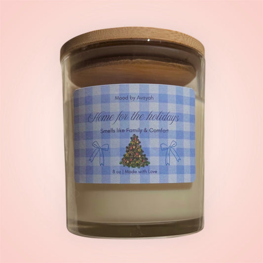 Home for the Holidays Candle | Clear 10 oz