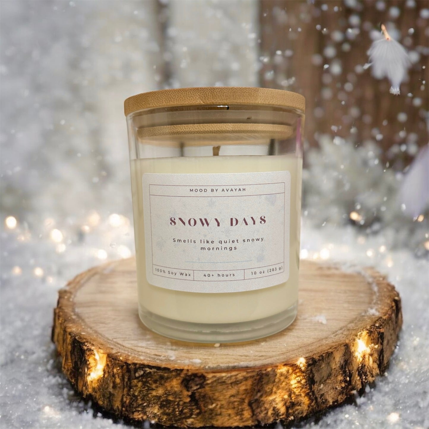Snowy Days Candle – Cozy Soy Wax Candle with Winter Wonderland Vibes 10 oz
