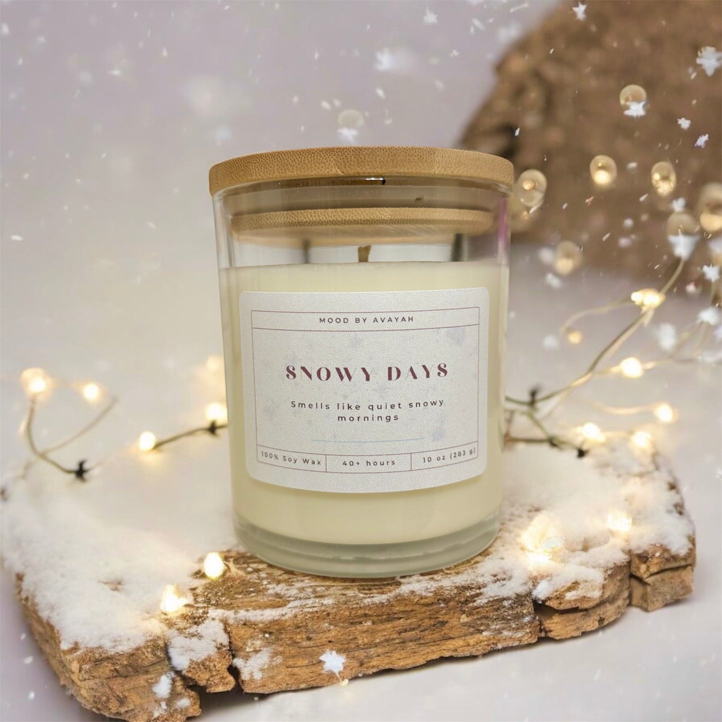 Snowy Days Candle – Cozy Soy Wax Candle with Winter Wonderland Vibes 10 oz
