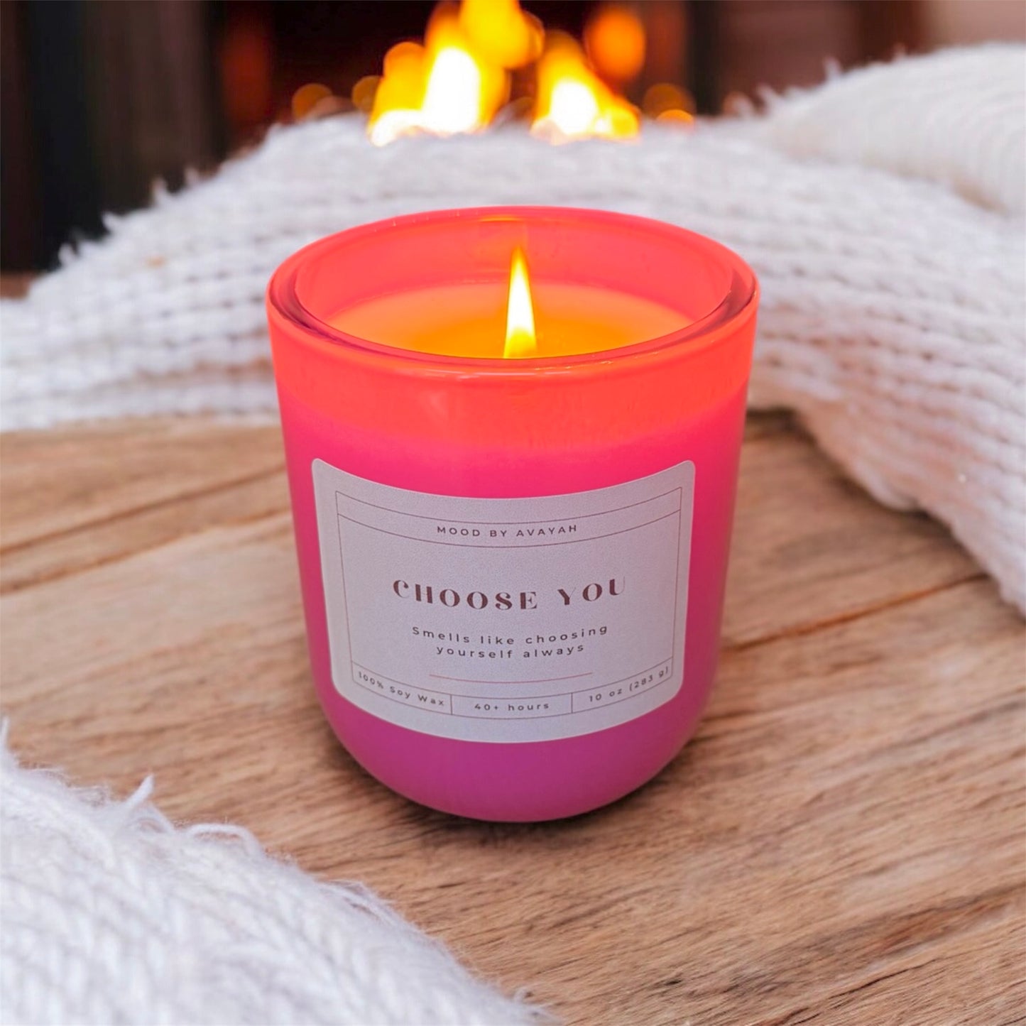 Choose You Candle – Motivational Soy Wax Candle for Self-Care & Empowerment 10 oz