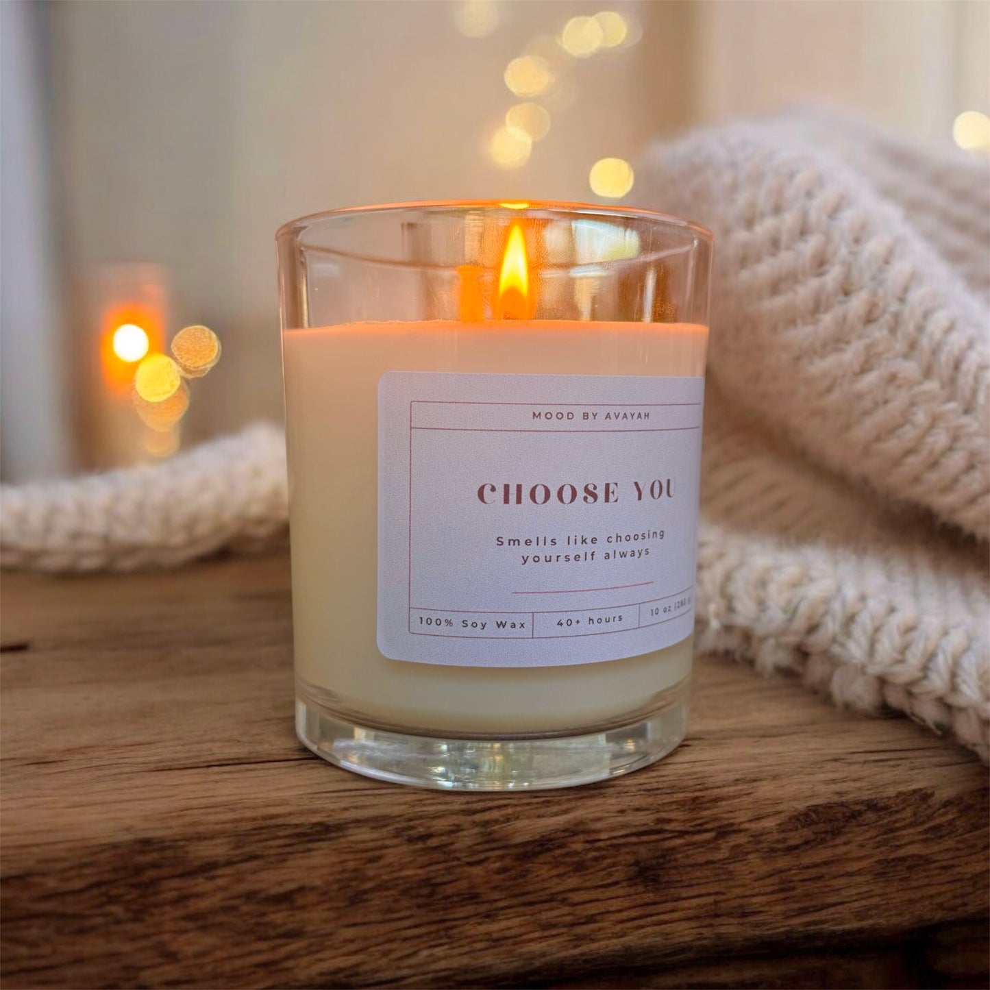 Choose You Candle – Motivational Soy Wax Candle for Self-Care & Empowerment 10 oz