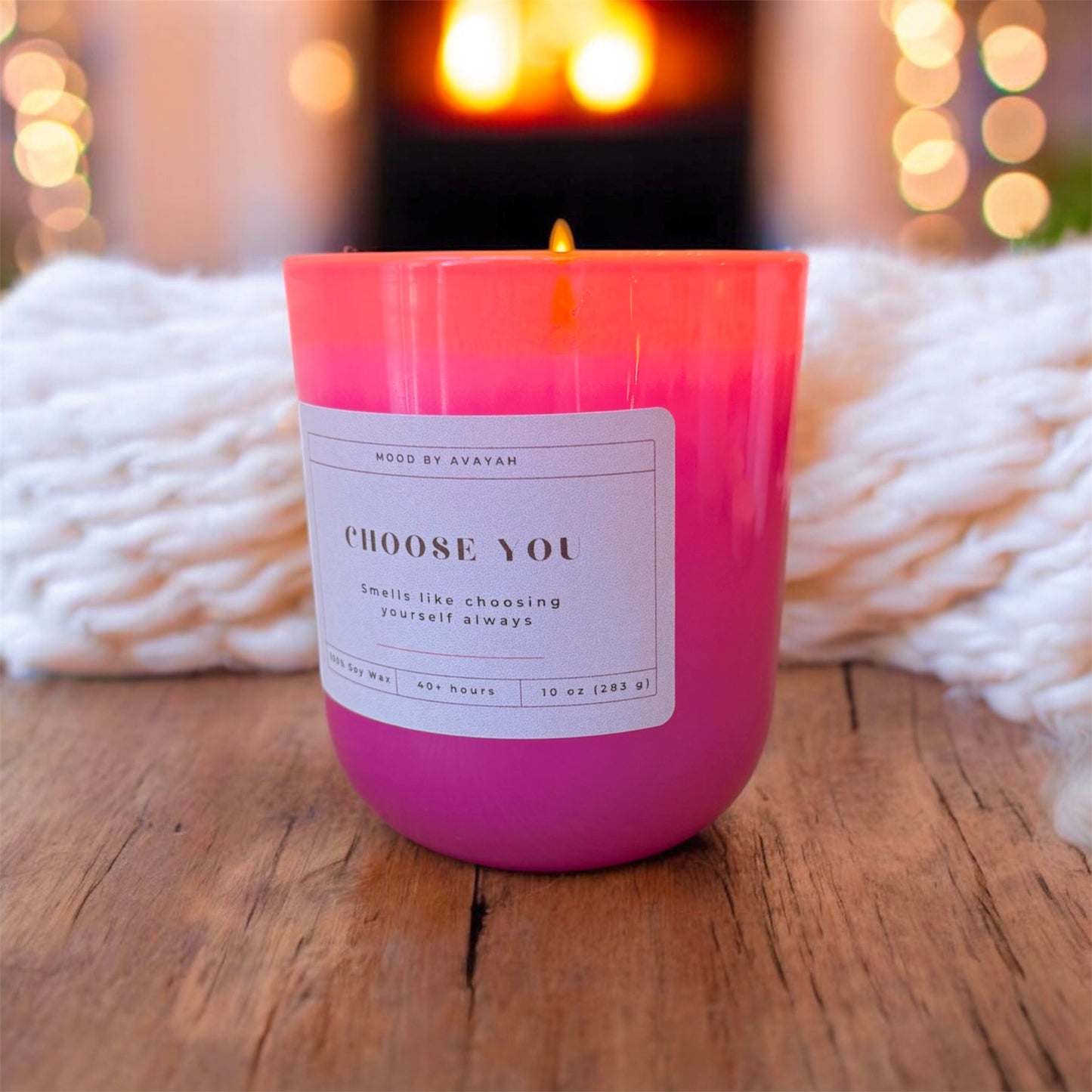 Choose You Candle – Motivational Soy Wax Candle for Self-Care & Empowerment 10 oz
