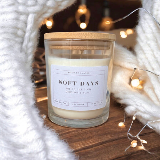 Soft Days Candle | Clear 10 oz