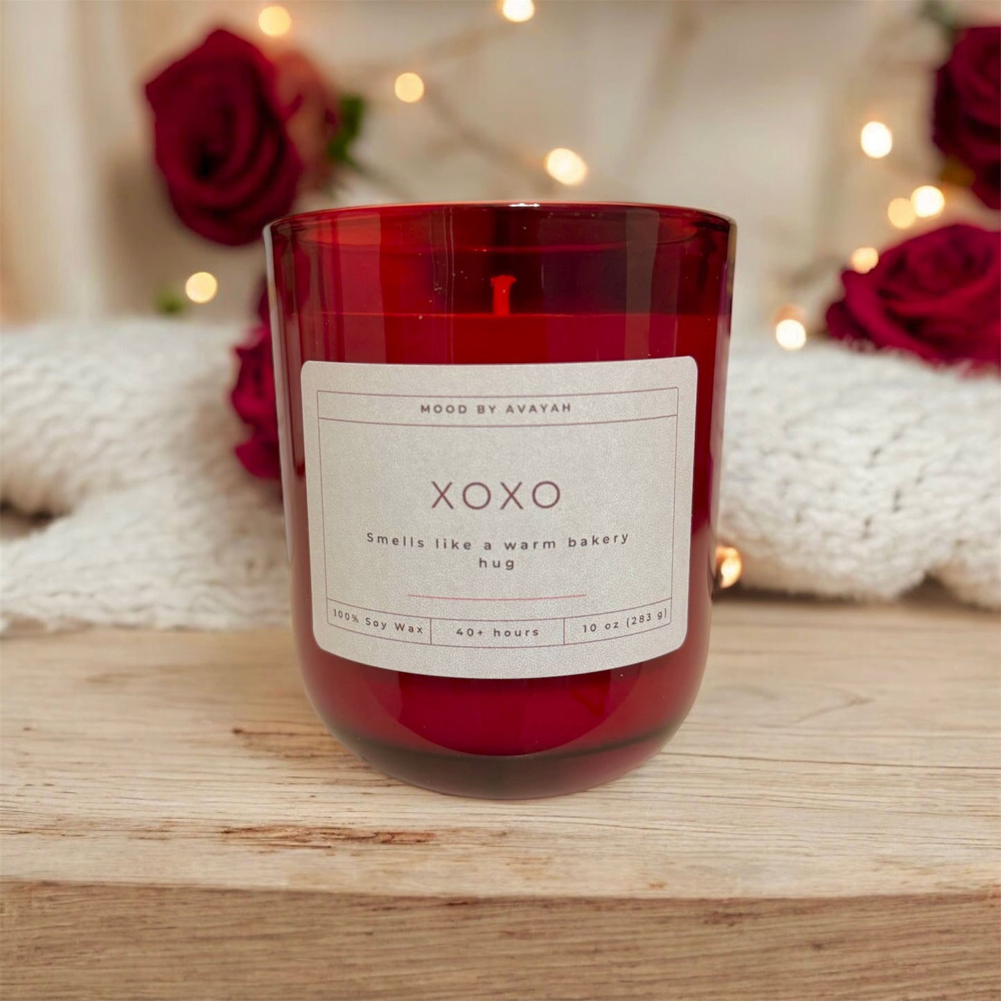 XOXO Candle – Hand-Poured Soy Wax Candle for Cozy & Romantic Nights 10 oz